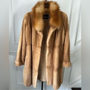 STUNNING MINK & FOX Vintage Fur Coat